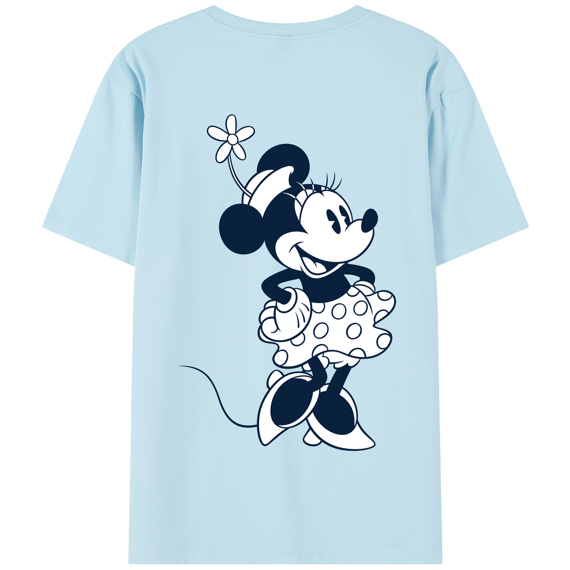 （画像用） ミッキーマウス Mickey Mouse 綿100％半袖Tシャツ（背面プリント）